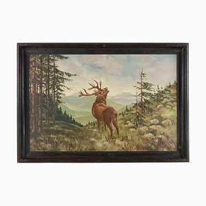 Paul Wilde, Deer, Oil and Tempera, Early 20th Century-ZCI-1769932