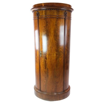 Pedestal Cabinet in Carved Mahogany, 1840s-UY-1454033