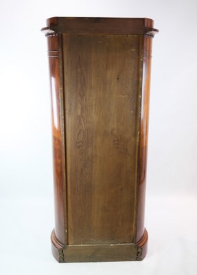 Pedestal Cabinet in Carved Mahogany, 1840s-UY-1454033