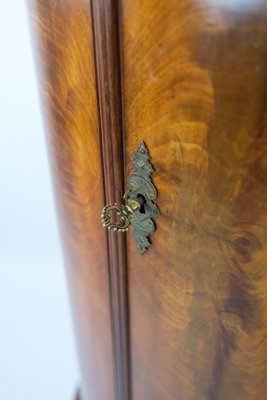 Pedestal Cabinet in Carved Mahogany, 1840s-UY-1454033