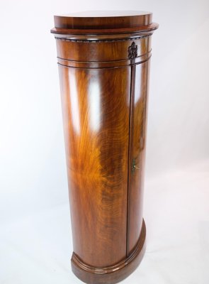 Pedestal Cabinet in Carved Mahogany, 1840s-UY-1454033