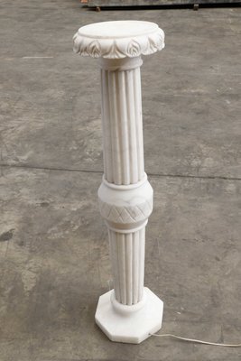 Pedestal Column in White Marble, 1991-PTH-1417264