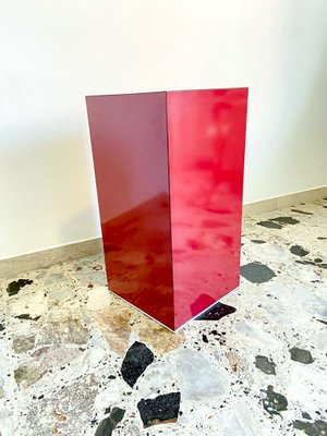 Pedestal in Bordeaux Formica, Italy, 1970-OAQ-1422991