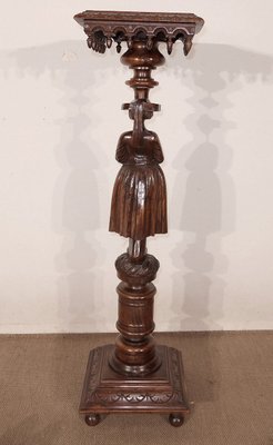 Pedestal in Chestnut - 1920s-RVK-1437471