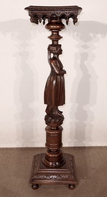 Pedestal in Chestnut - 1920s-RVK-1437471