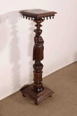 Pedestal in Chestnut - 1920s-RVK-1437471