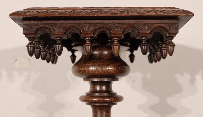 Pedestal in Chestnut - 1920s-RVK-1437471