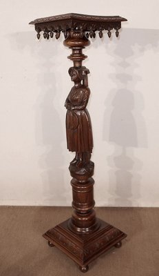 Pedestal in Chestnut - 1920s-RVK-1437471