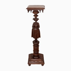 Pedestal in Chestnut - 1920s-RVK-1437471