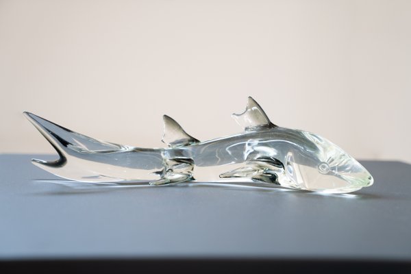 Pedestal Murano Glass Fish, 1980s-KNM-948774