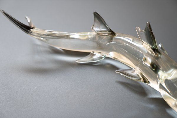 Pedestal Murano Glass Fish, 1980s-KNM-948774