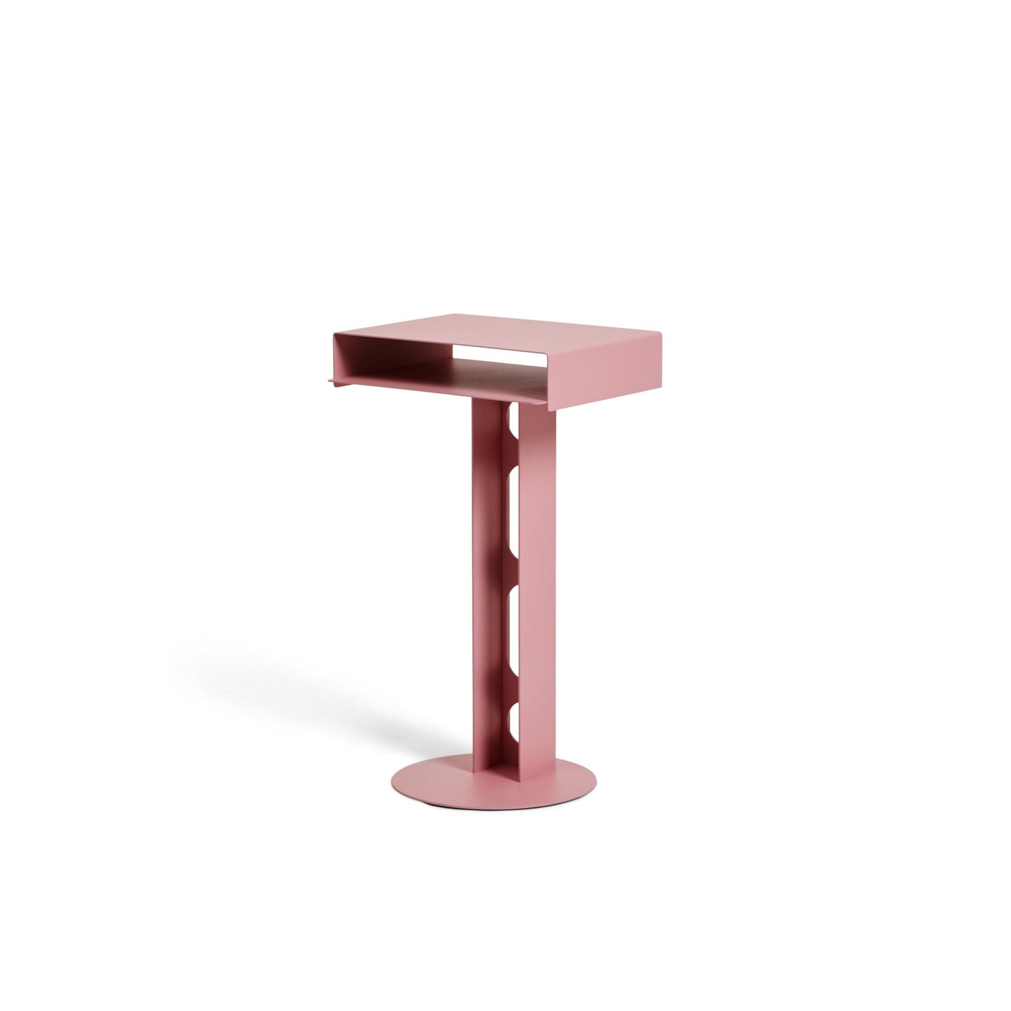 Sidekick Side Table by Pedestal #Bubble Gum