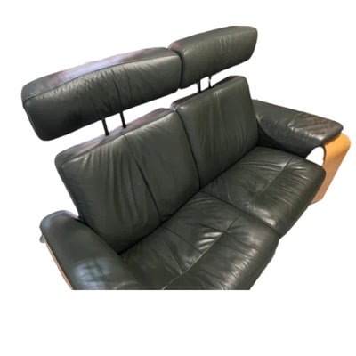 Pegasus Loveseat Sofa in Leather and Bentwood from Ekornes, Norway, 1980s-TCS-1822239