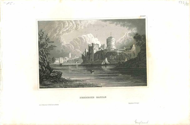 Pembroke Castle, Original Lithograph, Mid-19th Century-ZCI-991563