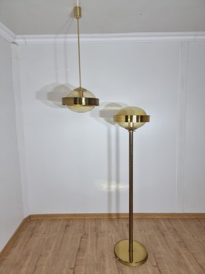 Pendant & Floor Lamp from Kamenický Šenov, Set of 2-QJA-1283440