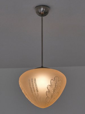 Pendant Lamp attributed to Edward Hald from Orrefors, Sweden, 1930s-FMT-1724744