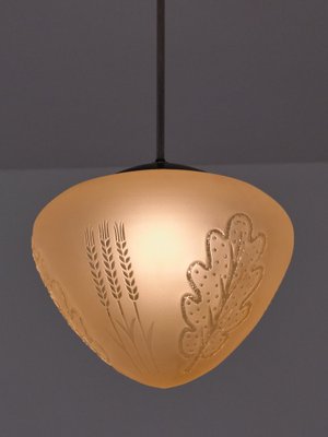 Pendant Lamp attributed to Edward Hald from Orrefors, Sweden, 1930s-FMT-1724744