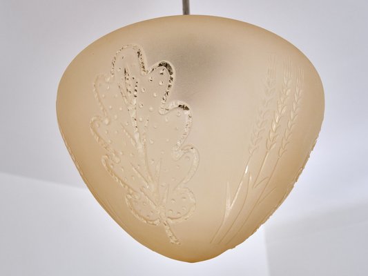 Pendant Lamp attributed to Edward Hald from Orrefors, Sweden, 1930s-FMT-1724744