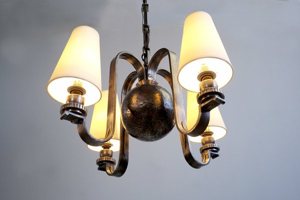 Pendant Lamp by Edgar-William Brandt, France, 1930-FQ-1192045