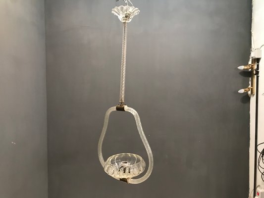 Pendant Lamp by Ercole Barovier for Murano, 1940s-JJC-575061