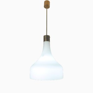 Pendant Lamp in Glass and Brass from Stilnovo-LMR-2033202