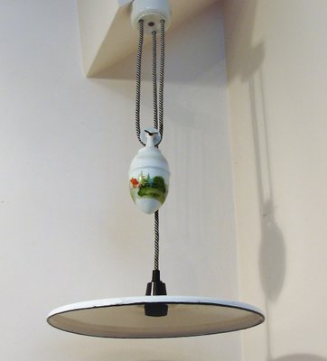 Pendant Lamp with Counterweight, 1930s-XHP-1397699