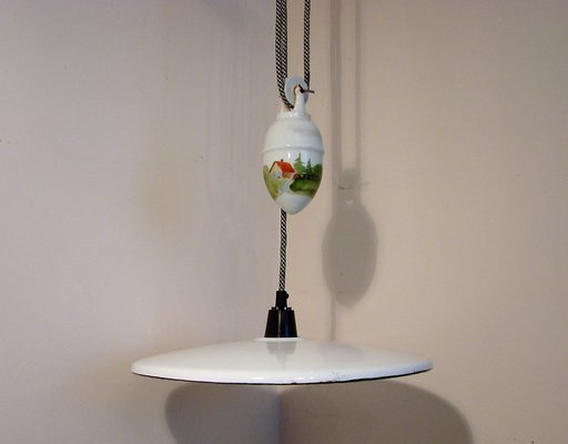 Pendant Lamp with Counterweight, 1930s-XHP-1397699