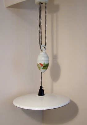 Pendant Lamp with Counterweight, 1930s-XHP-1397699