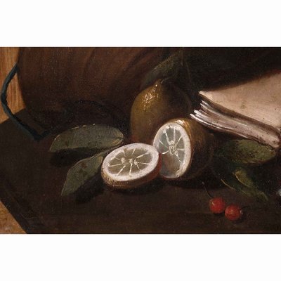 Pendant Still Lifes, Mid-1700s, Oil on Canvases, Set of 2-TBU-2034044