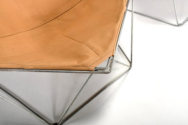 Penta Chairs in Canvas by Jean-Paul Barray and Kim Moltzer for Bofinger, Set of 2-QT-1781137