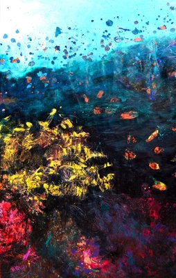 Peny Manavi, Under the Sea 4, 2018, Oil & Ink on Canvas-CHG-2025646