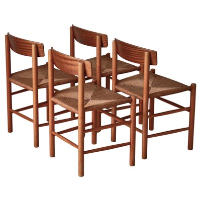 People's Chairs by Børge Mogensen, 1940s, Set of 4-WRF-1790125