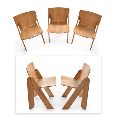 Peota Chairs by Gigi Sabadin, 1970s, Set of 3-NQ-1706849