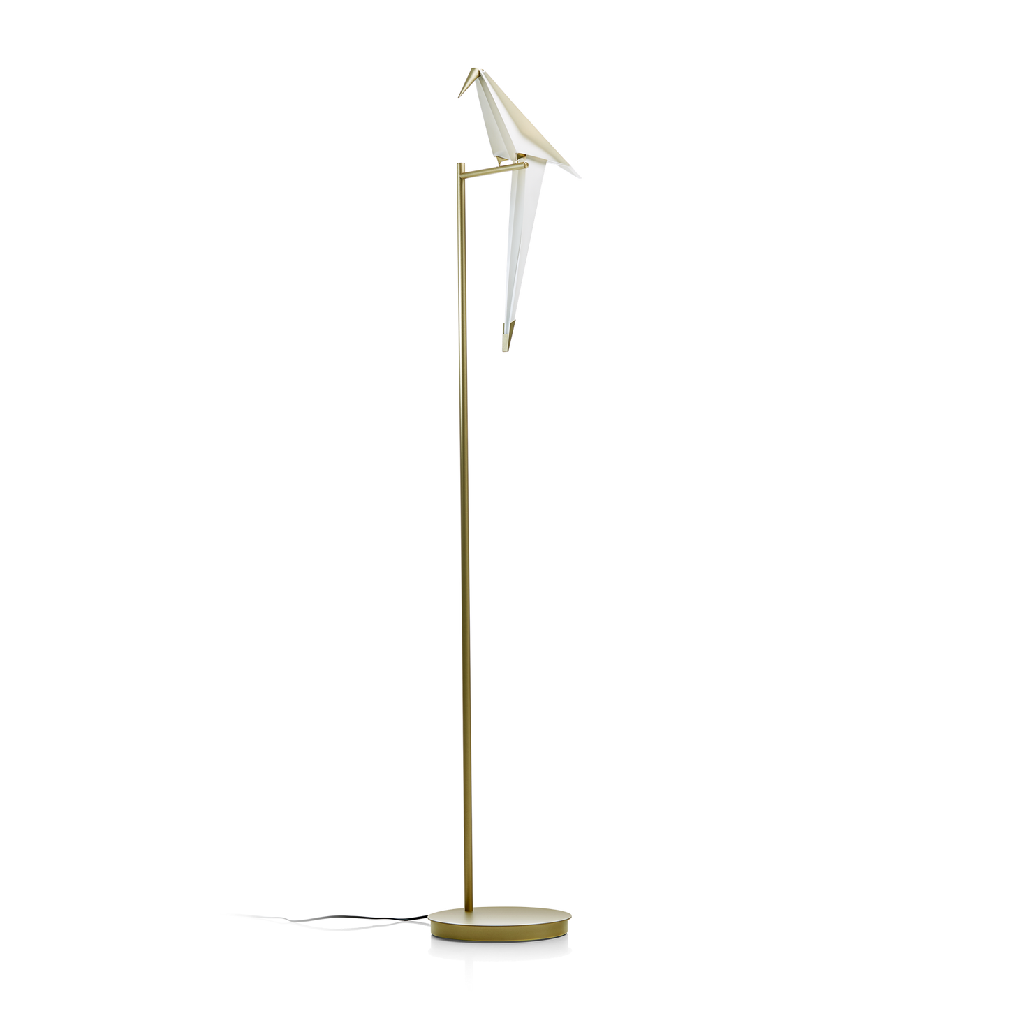 Perch Light Floor Lamp by Moooi #Brass/ White