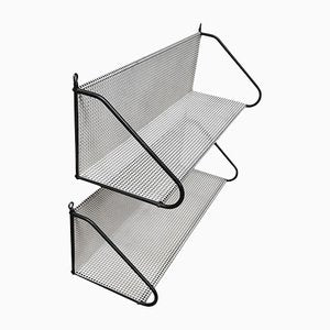 Perforated Metal Bookshelf by Tjerk Reijenga for Pilastro, 1950s-NUX-1181012