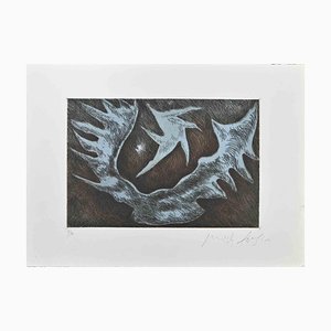 Pericles Fazzini, Composition, Original Etching, 1970s-ZCI-1266723