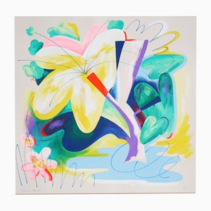 Perrine Honoré, Pow Flower, 2024, Acrylic & Crayon on Watercolor Paper-RWC-2031750