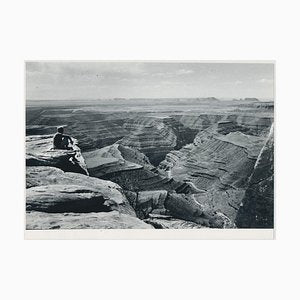 Person, Canyon, Utah, 1960s, Black and White Photograph-DYV-1281404