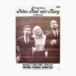 Peter, Paul and Mary Such Is Love, 1983, Concert Music Poster-DEK-932599