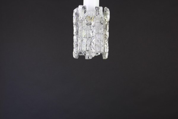 Petite Austrian Murano Ice Glass Flush Mount from Kalmar, 1960s-UGR-1088644