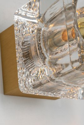 Petite Crystal Glass Brass Wall Sconces by Peill & Putzler, Germany-UGR-1105153