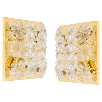 Petite Glass Flower Wall Light from E. Palme, Germany-UGR-1176021