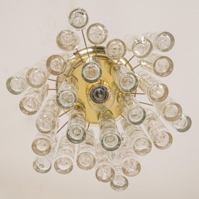 Petite Murano Glass Tubes Flush Mount by Doria, Germany, 1960s-UGR-1086296