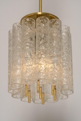 Petite Murano Glass Tubes Pendant Light by Doria, Germany, 1960s, Set of 2-UGR-1086308