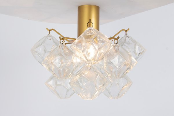 Petite Pagoda Glass Flush Mount attributed to Kalmar, Austria, 1960s-UGR-1778303