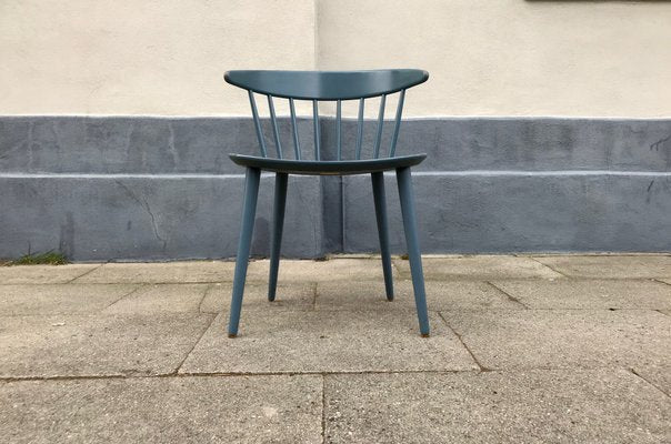 Petrol Blue J104 Chair by Jørgen Bækmark for FDB, 1967-LCR-879114