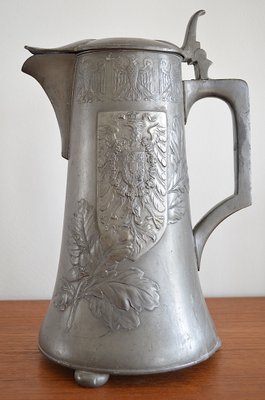 Pewter Ceremonial Jug with Berlin Coat of Arms from Kayser, 1900s-OV-1047900