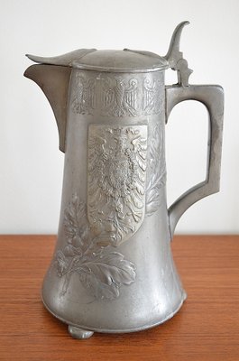 Pewter Ceremonial Jug with Berlin Coat of Arms from Kayser, 1900s-OV-1047900