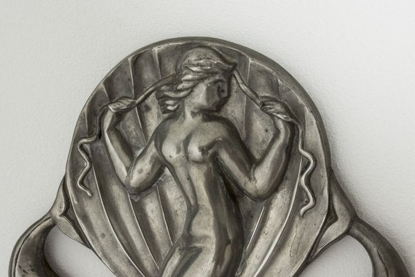 Pewter Mirror by Oscar Antonsson for Ystad Metall, 1929-NL-772704