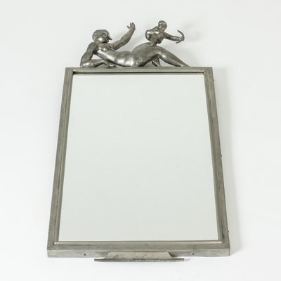 Pewter Mirror by Thorwald Alef for Svenskt Tenn-NL-1319142